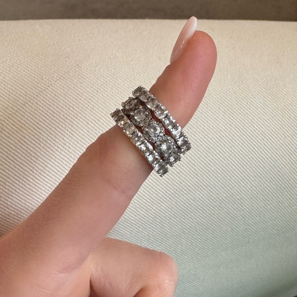 Diamond Stacking Rings - Picture 5 of 6